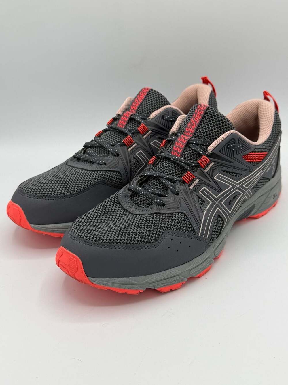 ASICS Gel Venture 8 Trail Running Shoes Gray Coral Women US 10 1012A708